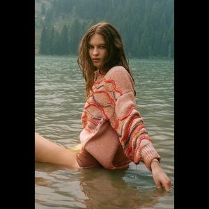 UO Squiggle Crew Neck Sweater NWOT